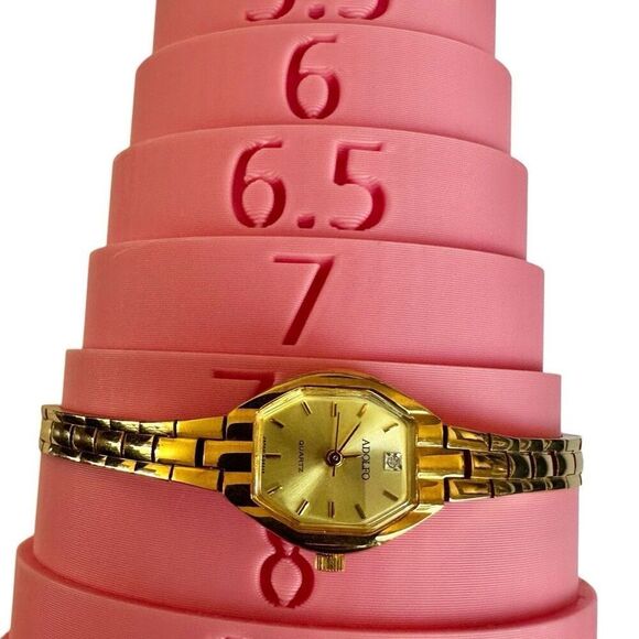 Adolfo Gold-Tone Quartz Watch w/ Diamond Accent main image 8
